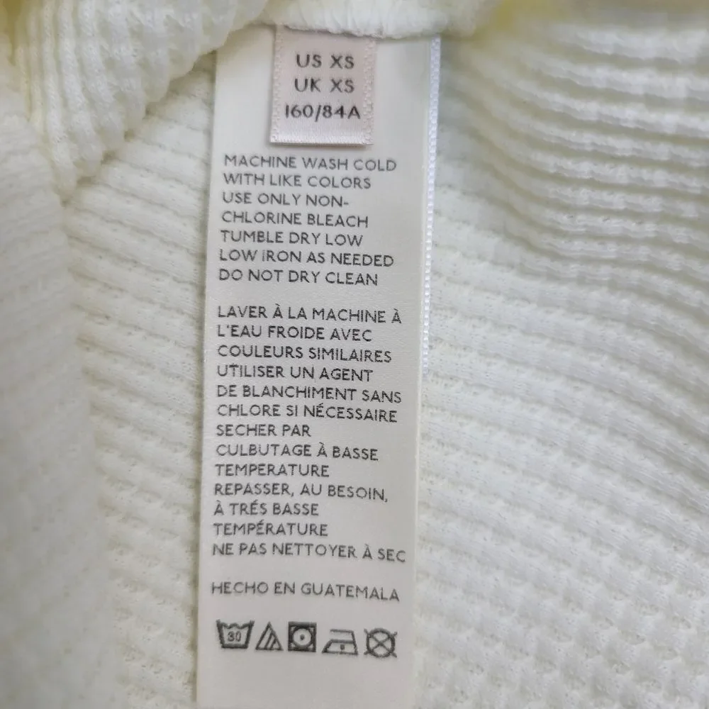 FREE PEOPLE What's Up Baby Cotton Waffle T-Shirt SIZE‎ XSMALL